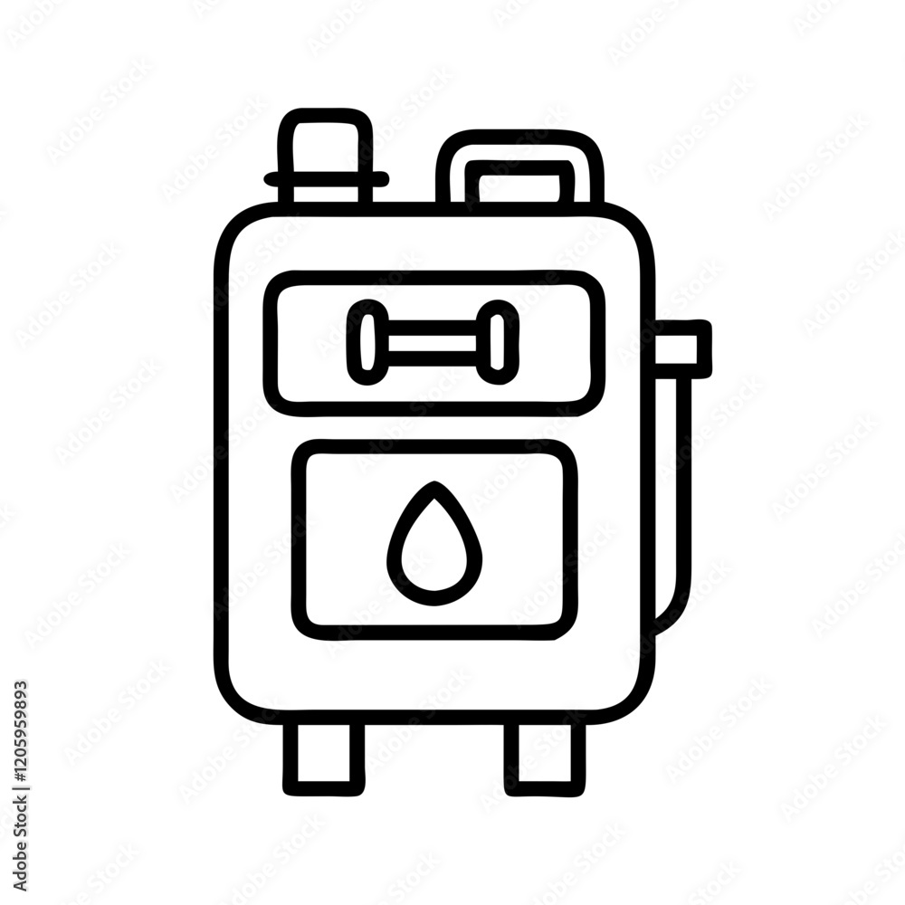 gas meter icon, gas meter line art - simple line art of gas meter, perfect for gas meter logos and icons gas meter icon, gas meter line art - simple line art of gas meter, perfect for gas meter logos and icons