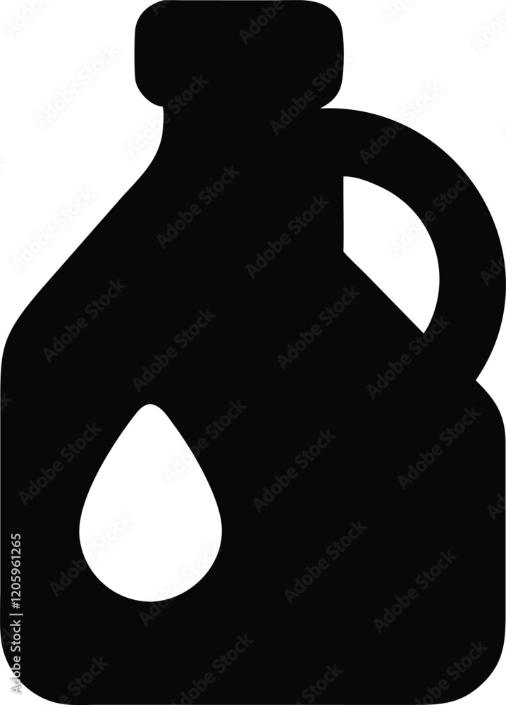 Oil canister flat vector icon. Car element oil symbol illustration. Oil canister flat vector icon. Car element oil symbol illustration.