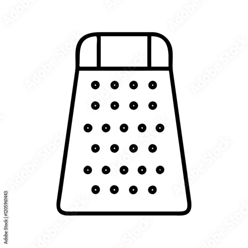 grater icon, grater line art - simple line art of grater, perfect for grater logos and icons