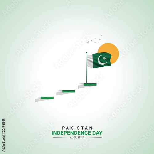 Pakistan Independence Day. Pakistan independence Day creative Design for social media post