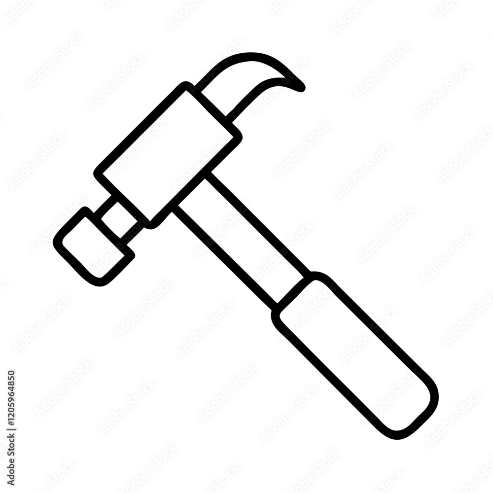 hammer icon, hammer line art - simple line art of hammer, perfect for hammer logos and icons hammer icon, hammer line art - simple line art of hammer, perfect for hammer logos and icons