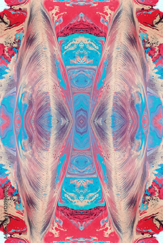 Kaleidoscopic Abstract Art with Vibrant Multicolor Patterns and Intricate Swirl Designs