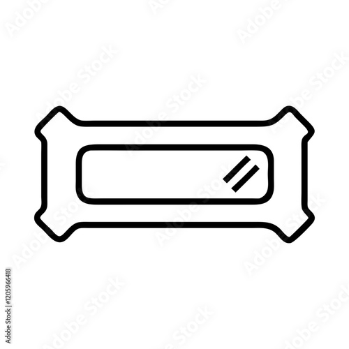 health bar icon, health bar line art - simple line art of health bar, perfect for health bar logos and icons
