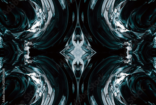 Kaleidoscopic Abstract Art with Vibrant Multicolor Patterns and Intricate Swirl Designs