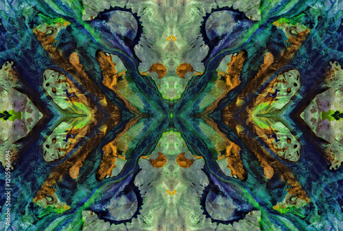 Kaleidoscopic Abstract Art with Vibrant Multicolor Patterns and Intricate Swirl Designs