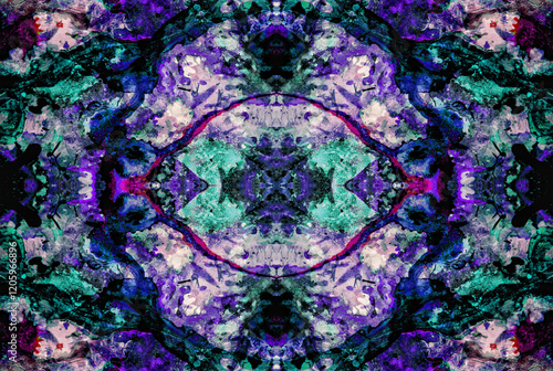 Kaleidoscopic Abstract Art with Vibrant Multicolor Patterns and Intricate Swirl Designs