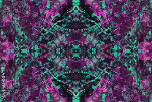 Kaleidoscopic Abstract Art with Vibrant Multicolor Patterns and Intricate Swirl Designs