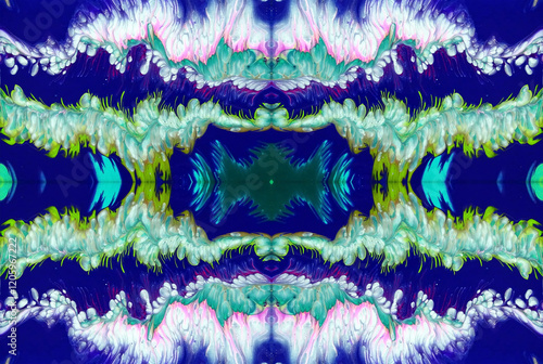Kaleidoscopic Abstract Art with Vibrant Multicolor Patterns and Intricate Swirl Designs