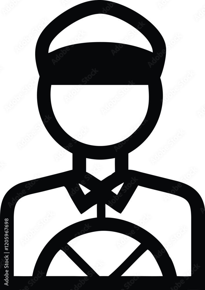 Driver vector icon. Flat line illustration. Driver vector icon. Flat line illustration.