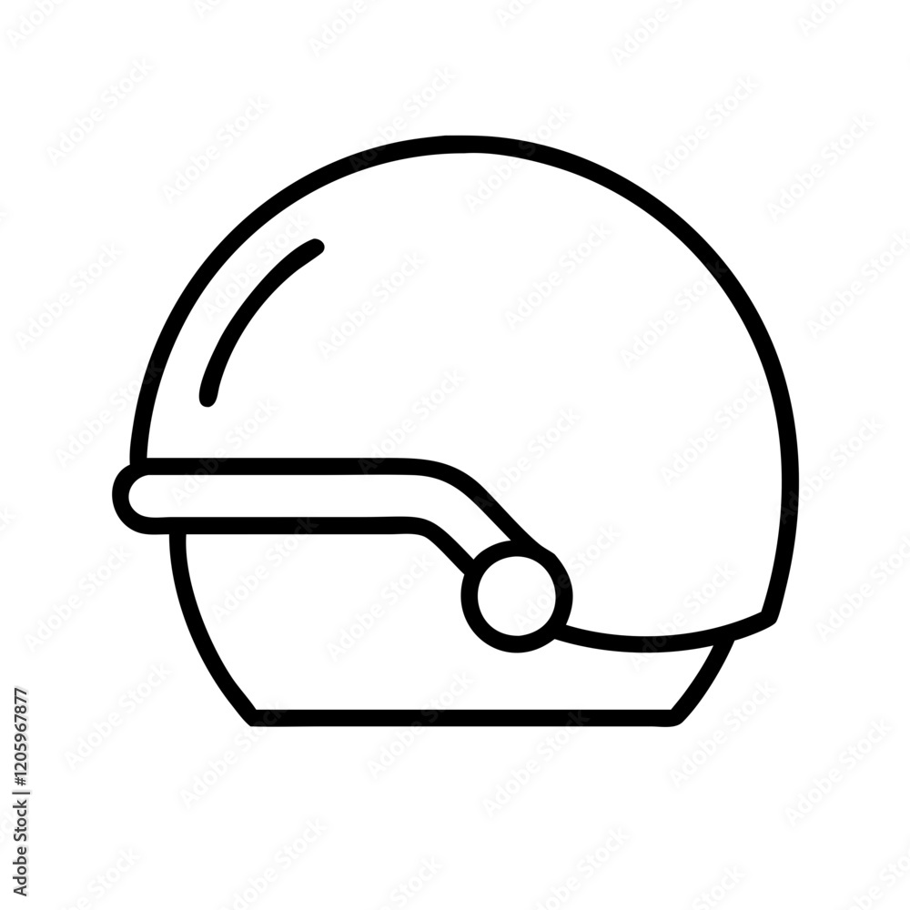 helmet icon, helmet line art - simple line art of helmet, perfect for helmet logos and icons helmet icon, helmet line art - simple line art of helmet, perfect for helmet logos and icons