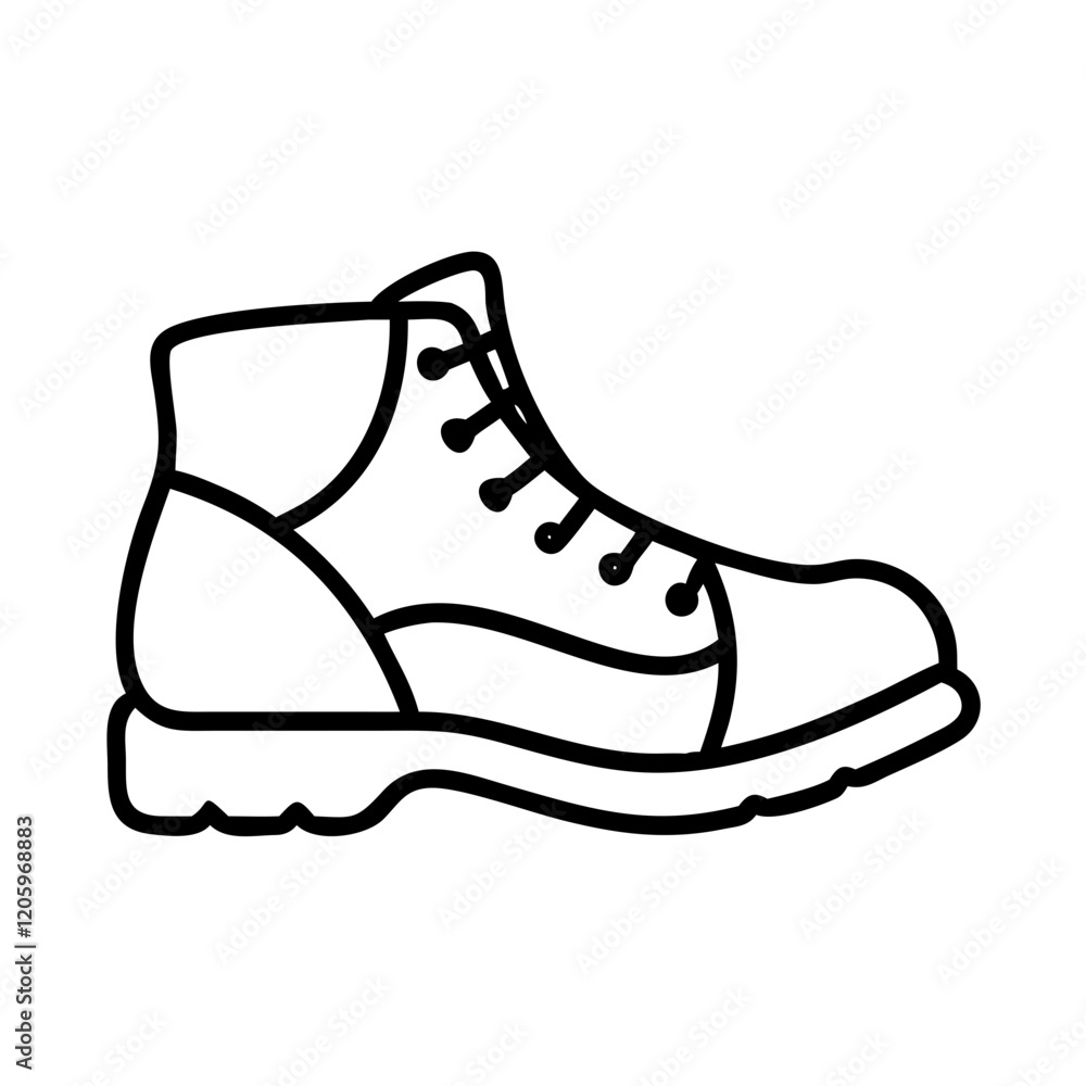 hiking shoes icon, hiking shoes line art - simple line art of hiking shoes, perfect for hiking shoes logos and icons hiking shoes icon, hiking shoes line art - simple line art of hiking shoes, perfect for hiking shoes logos and icons