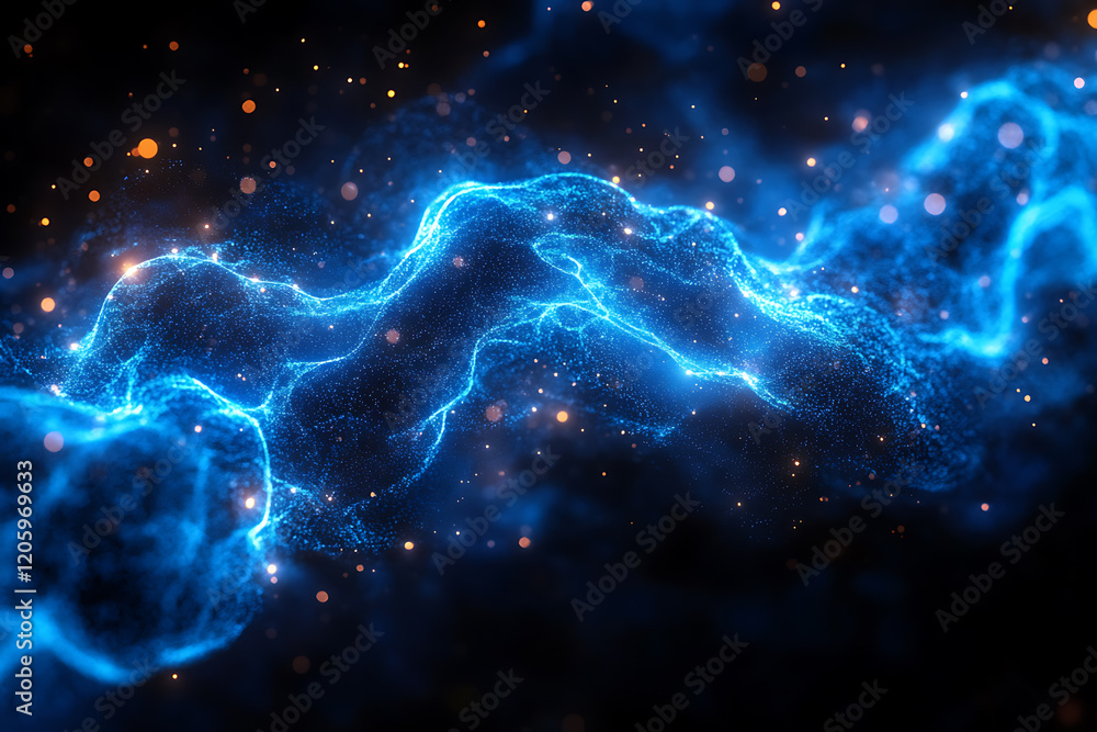 An abstract digital banner featuring a data connection theme, designed in black and blue colors with smooth lines and digital network visualizations, creating a sleek and futuristic aesthetic. An abstract digital banner featuring a data connection theme, designed in black and blue colors with smooth lines and digital network visualizations, creating a sleek and futuristic aesthetic.