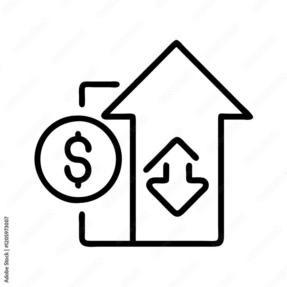 interest rate icon, interest rate line art - simple line art of interest rate, perfect for interest rate logos and icons interest rate icon, interest rate line art - simple line art of interest rate, perfect for interest rate logos and icons