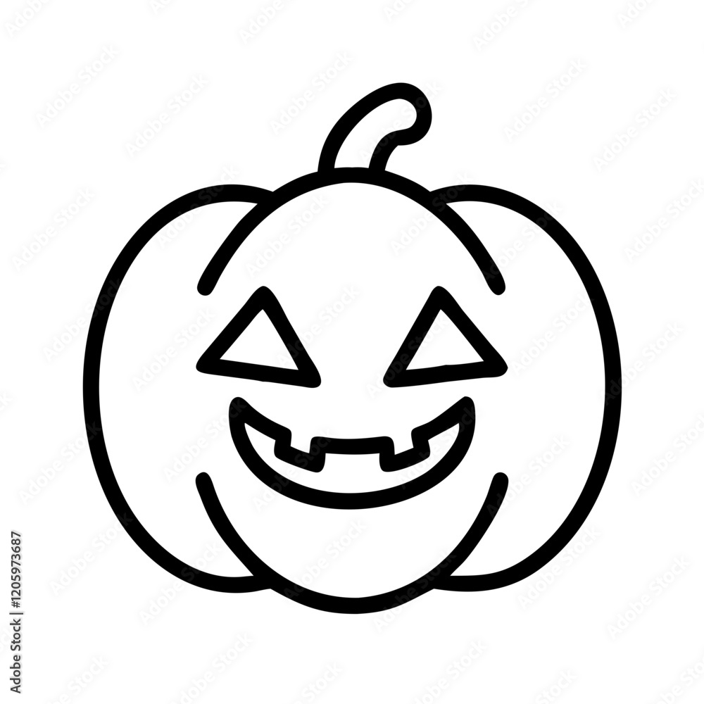 jack o lantern icon, jack o lantern line art - simple line art of jack o lantern, perfect for jack o lantern logos and icons jack o lantern icon, jack o lantern line art - simple line art of jack o lantern, perfect for jack o lantern logos and icons