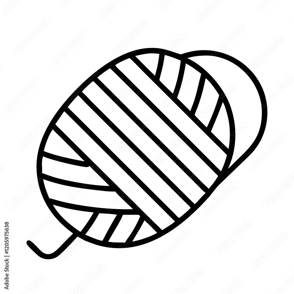 knitting yarn icon, knitting yarn line art - simple line art of knitting yarn, perfect for knitting yarn logos and icons knitting yarn icon, knitting yarn line art - simple line art of knitting yarn, perfect for knitting yarn logos and icons