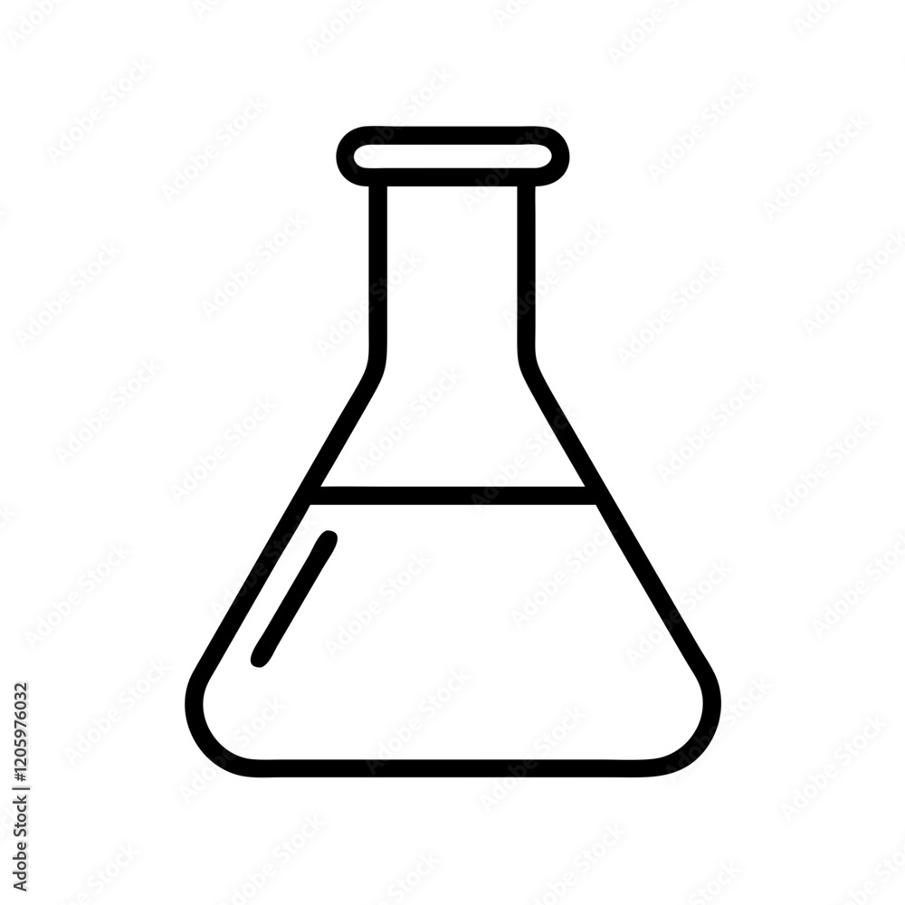 laboratory flask icon, laboratory flask line art - simple line art of laboratory flask, perfect for laboratory flask logos and icons laboratory flask icon, laboratory flask line art - simple line art of laboratory flask, perfect for laboratory flask logos and icons