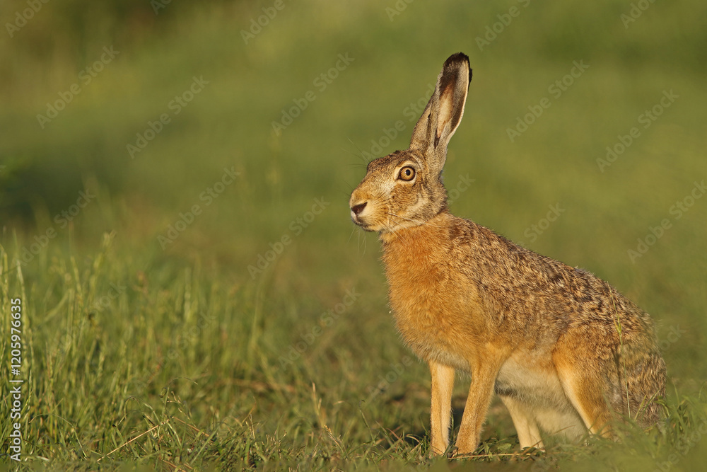 Zając szarak, hare, (Lepus europaeus)