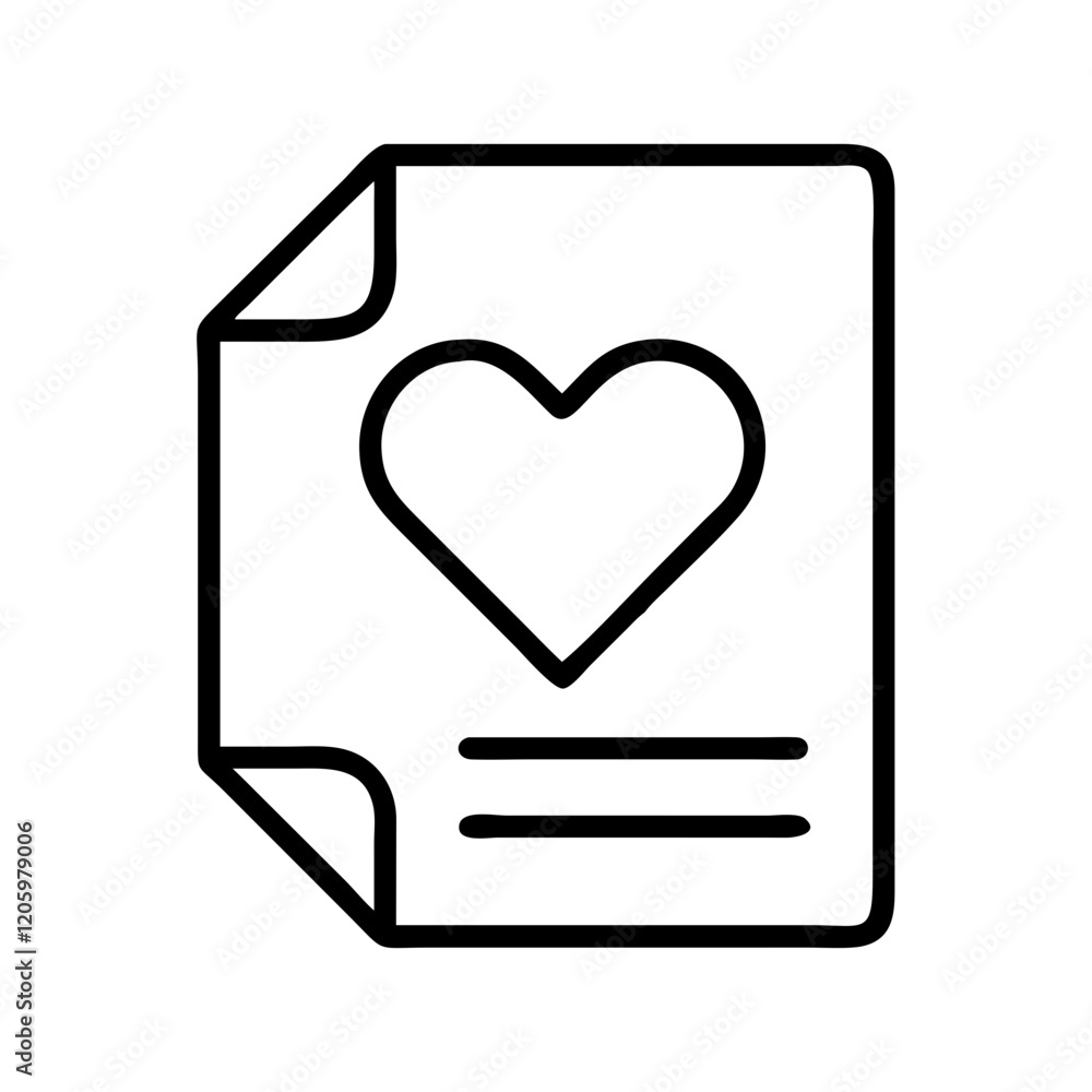 love letter icon, love letter line art - simple line art of love letter, perfect for love letter logos and icons love letter icon, love letter line art - simple line art of love letter, perfect for love letter logos and icons