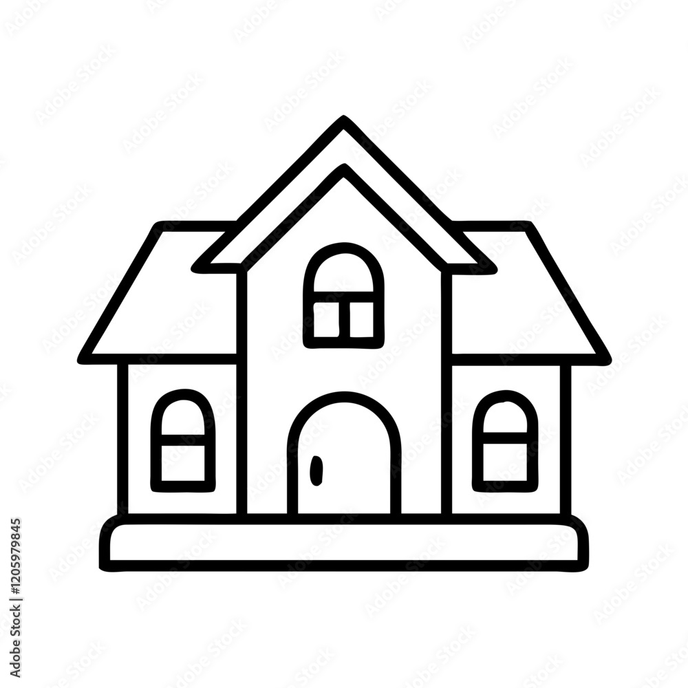 mansion icon, mansion line art - simple line art of mansion, perfect for mansion logos and icons mansion icon, mansion line art - simple line art of mansion, perfect for mansion logos and icons