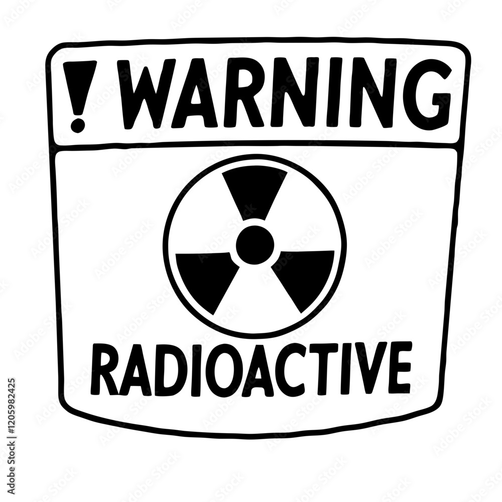 Obraz premium radiation hazard sign