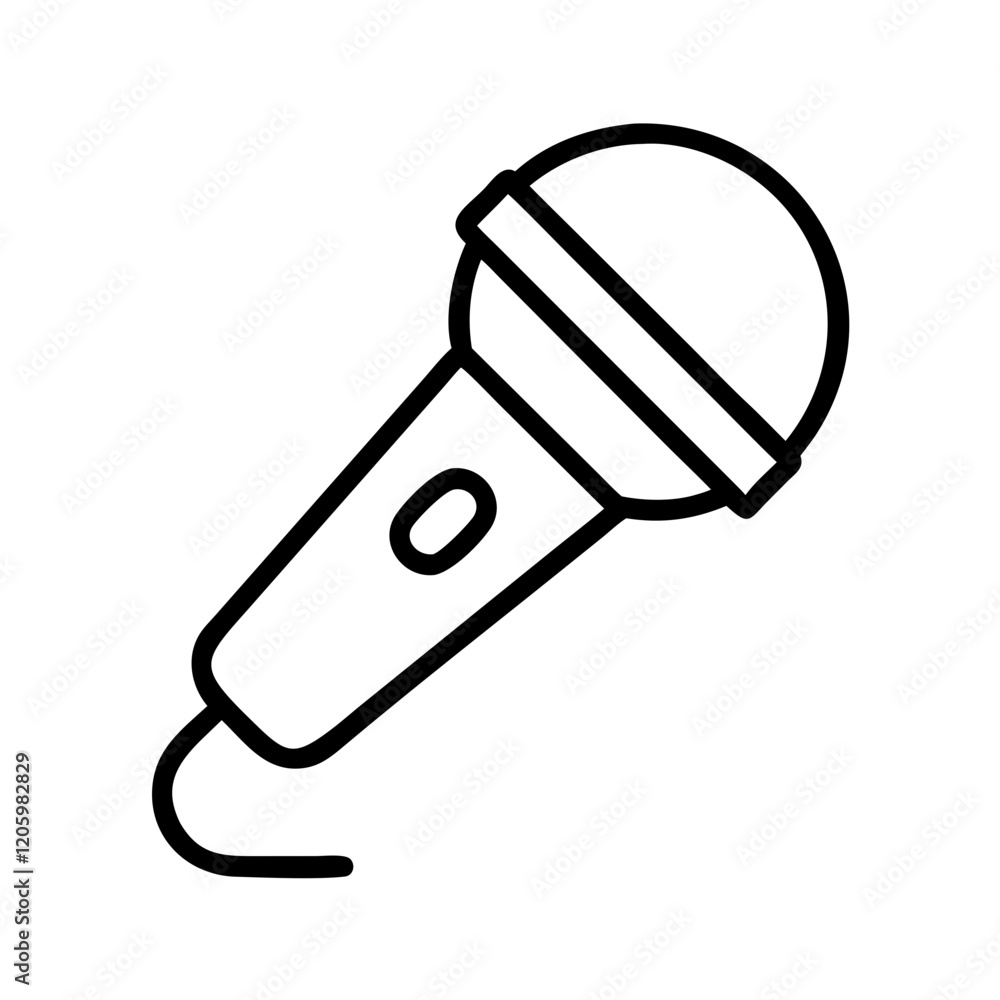 microphone icon, microphone line art - simple line art of microphone, perfect for microphone logos and icons microphone icon, microphone line art - simple line art of microphone, perfect for microphone logos and icons