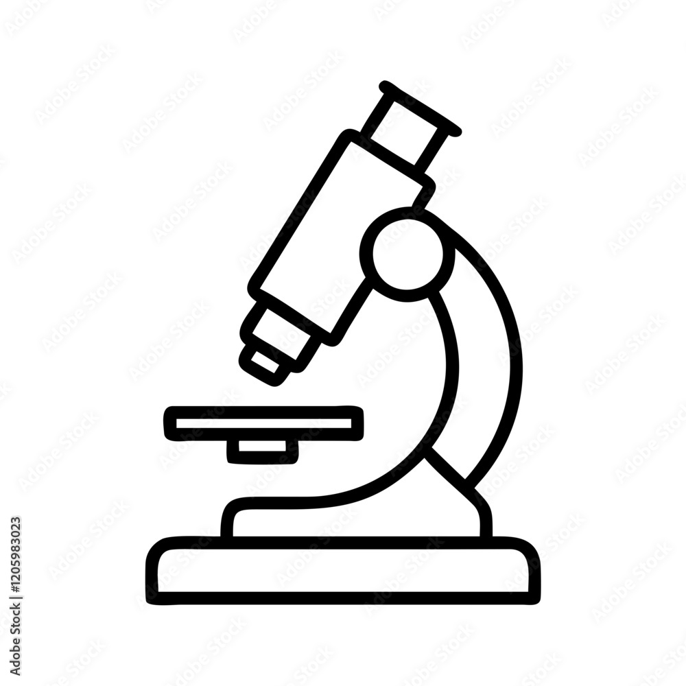microscope icon, microscope line art - simple line art of microscope, perfect for microscope logos and icons microscope icon, microscope line art - simple line art of microscope, perfect for microscope logos and icons