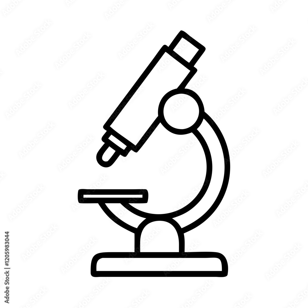 microscope icon, microscope line art - simple line art of microscope, perfect for microscope logos and icons microscope icon, microscope line art - simple line art of microscope, perfect for microscope logos and icons