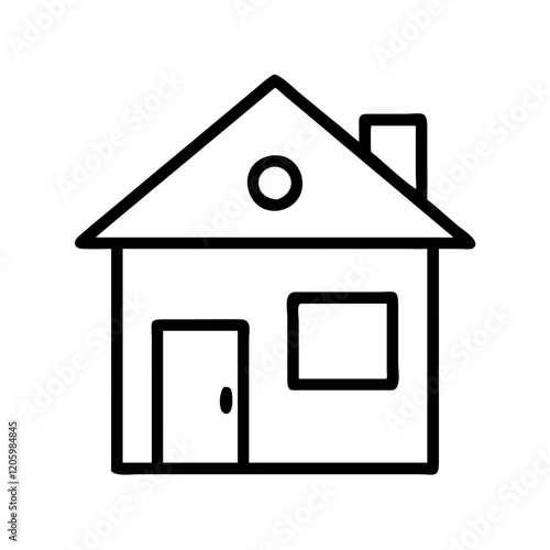 monopoly house icon, monopoly house line art - simple line art of monopoly house, perfect for monopoly house logos and icons