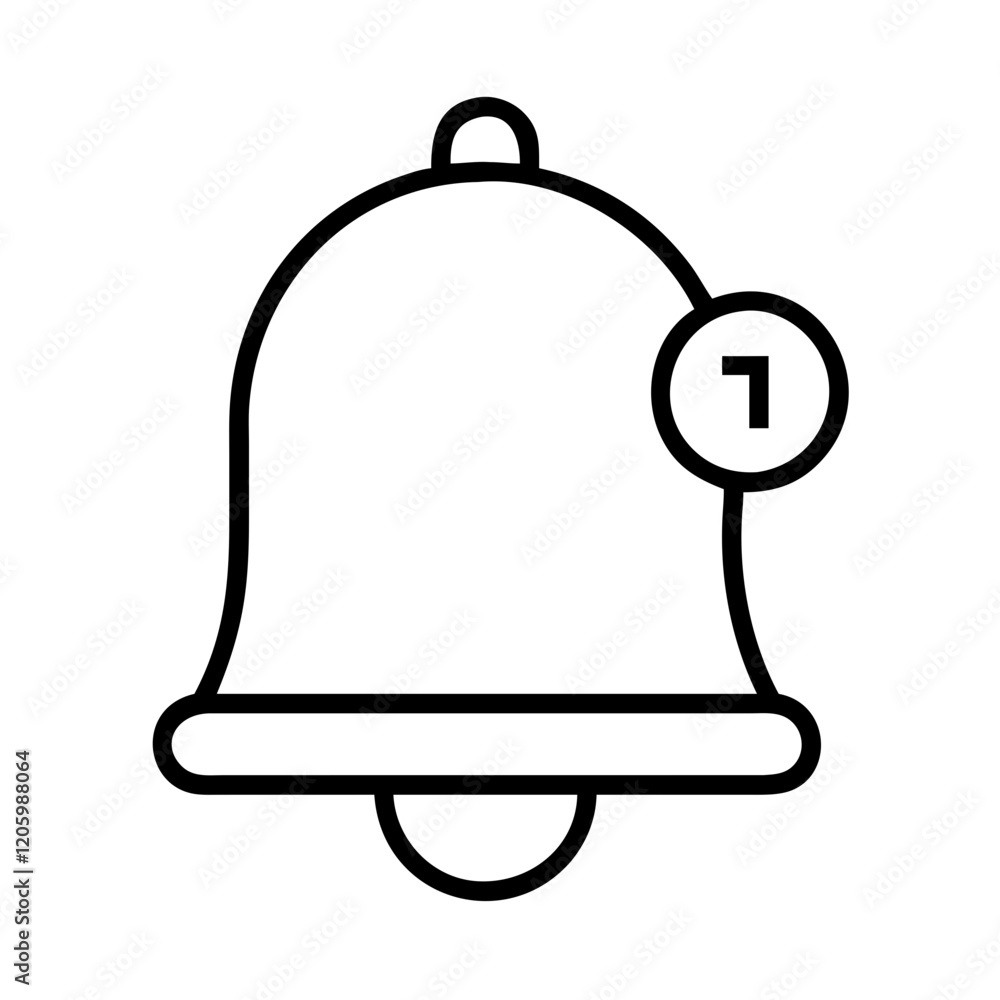 notification bell icon, notification bell line art - simple line art of notification bell, perfect for notification bell logos and icons notification bell icon, notification bell line art - simple line art of notification bell, perfect for notification bell logos and icons