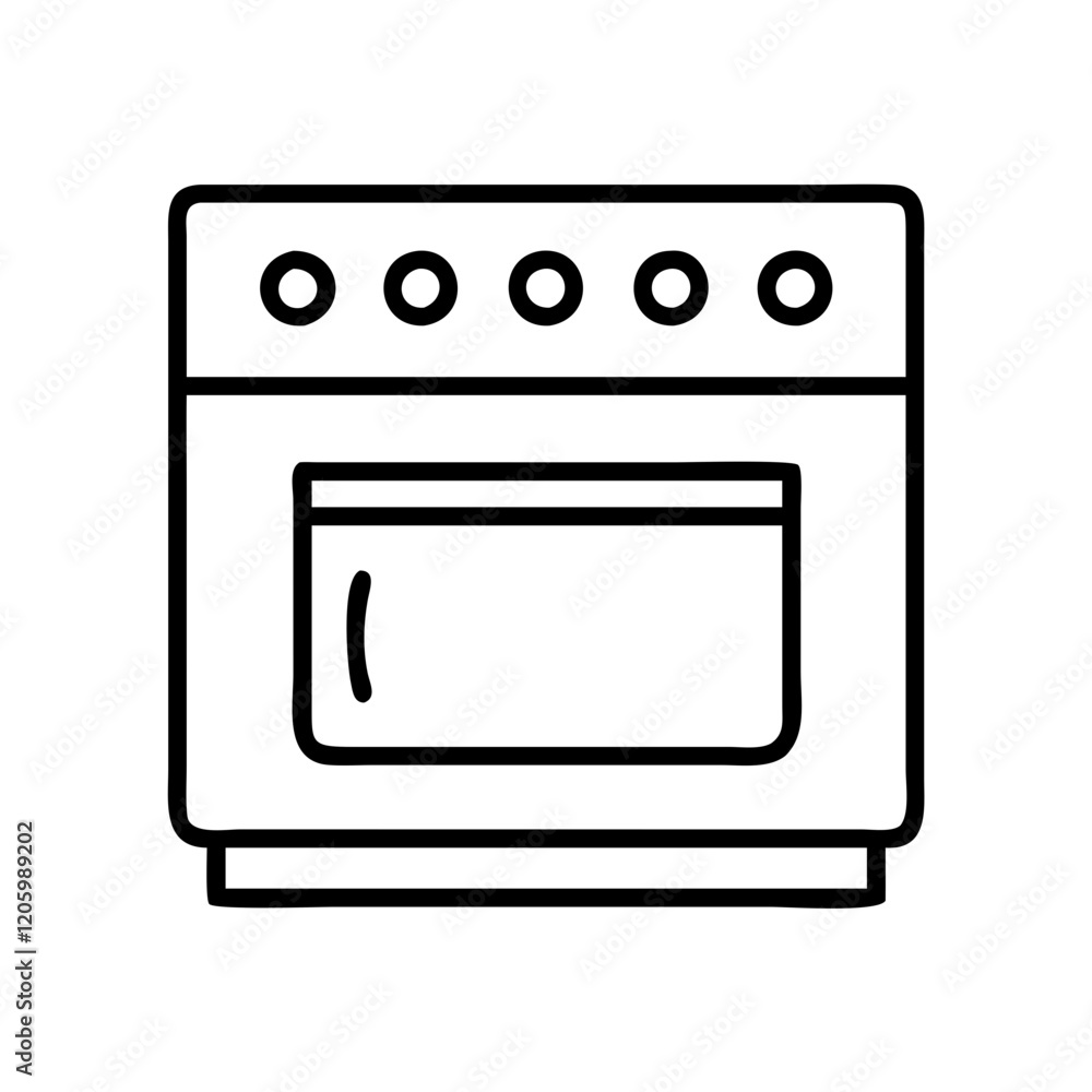 oven icon, oven line art - simple line art of oven, perfect for oven logos and icons oven icon, oven line art - simple line art of oven, perfect for oven logos and icons