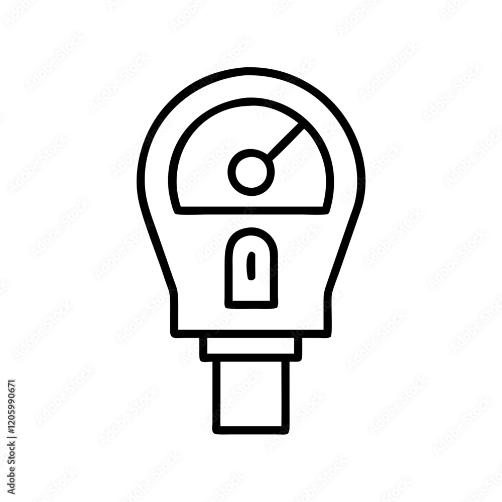 parking meter icon, parking meter line art - simple line art of parking meter, perfect for parking meter logos and icons parking meter icon, parking meter line art - simple line art of parking meter, perfect for parking meter logos and icons