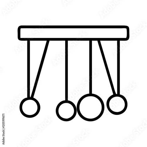 pendulum icon, pendulum line art - simple line art of pendulum, perfect for pendulum logos and icons