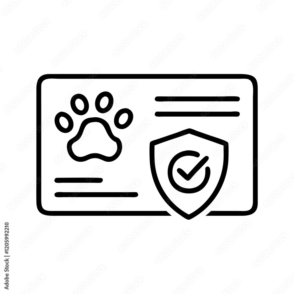 pet insurance card icon, pet insurance card line art - simple line art of pet insurance card, perfect for pet insurance card logos and icons pet insurance card icon, pet insurance card line art - simple line art of pet insurance card, perfect for pet insurance card logos and icons