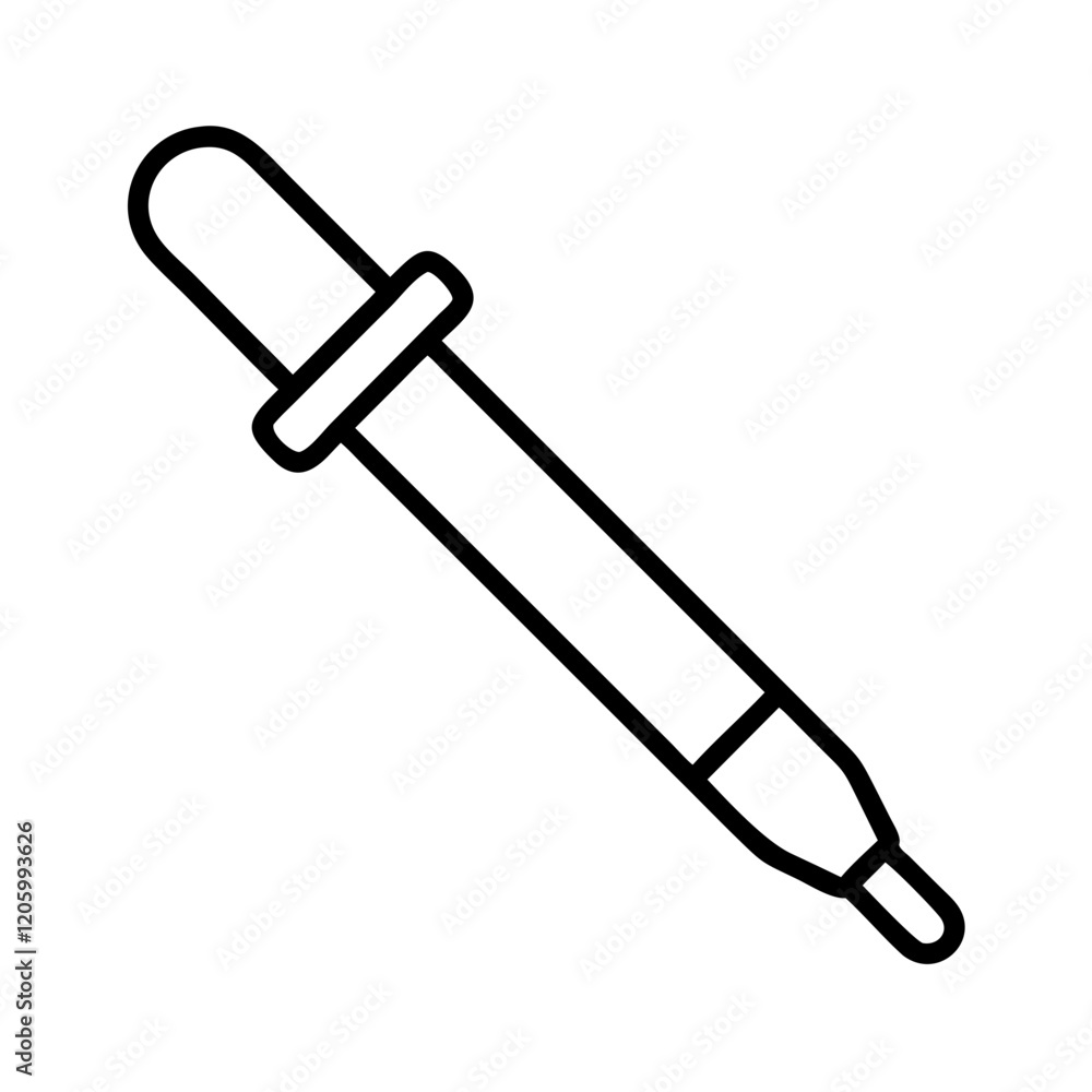 pipette icon, pipette line art - simple line art of pipette, perfect for pipette logos and icons pipette icon, pipette line art - simple line art of pipette, perfect for pipette logos and icons
