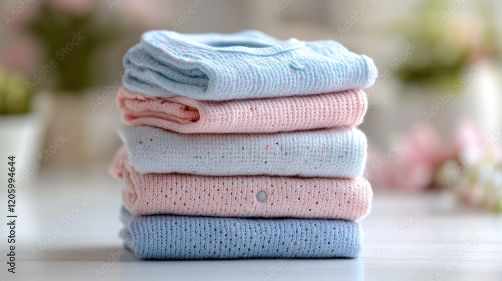 custom made wallpaper toronto digitalStack of assorted baby clothes including onesies shirts and pants neatly folded in a nursery setting