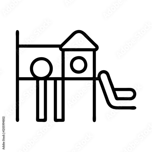 Wallpaper Mural playground icon, playground line art - simple line art of playground, perfect for playground logos and icons Torontodigital.ca