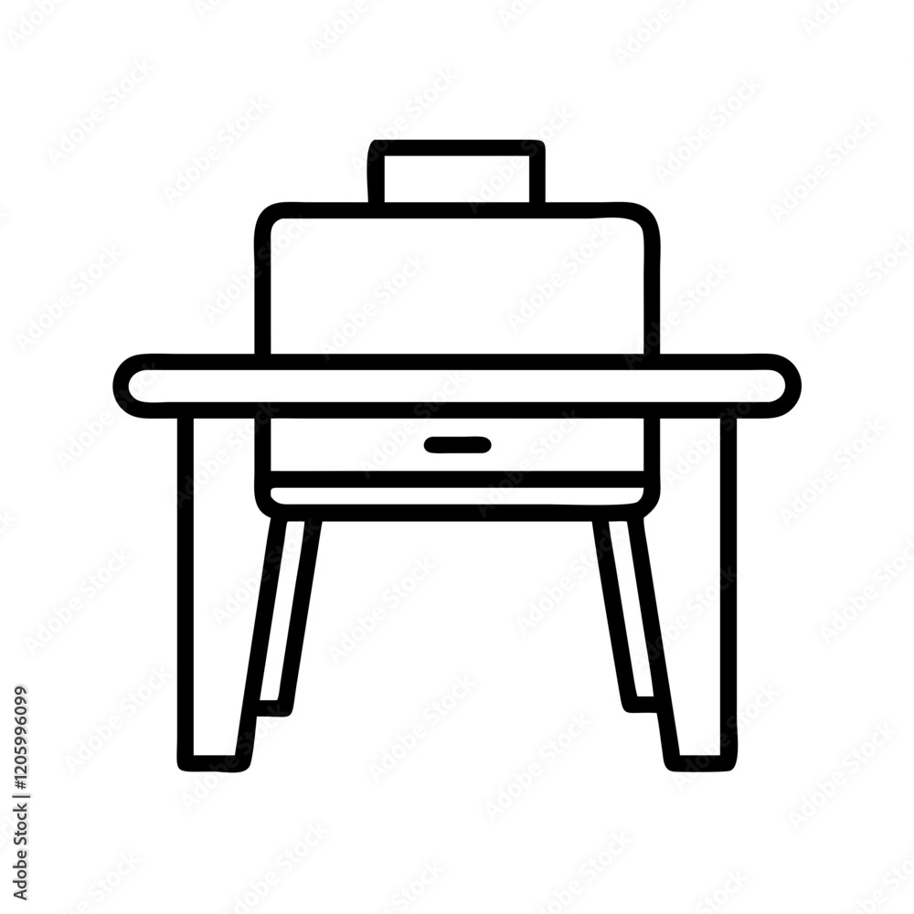 portable desk icon, portable desk line art - simple line art of portable desk, perfect for portable desk logos and icons portable desk icon, portable desk line art - simple line art of portable desk, perfect for portable desk logos and icons