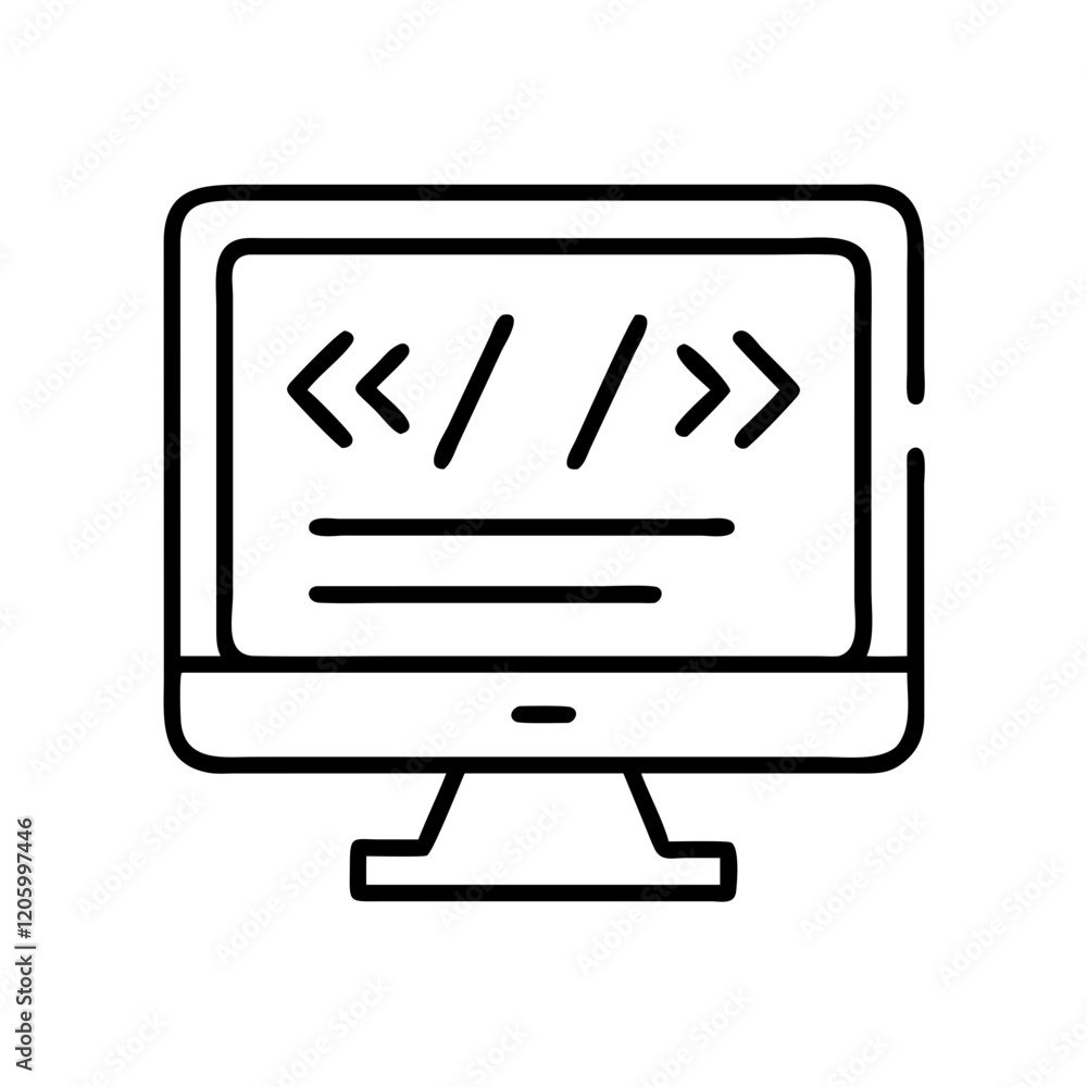 programming languages icon, programming languages line art - simple line art of programming languages, perfect for programming languages logos and icons programming languages icon, programming languages line art - simple line art of programming languages, perfect for programming languages logos and icons