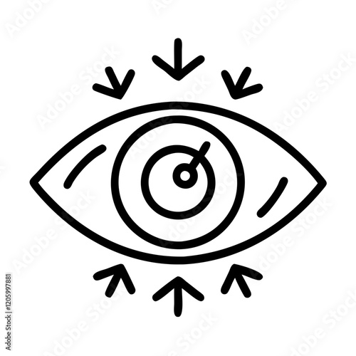 psychic eye icon, psychic eye line art - simple line art of psychic eye, perfect for psychic eye logos and icons