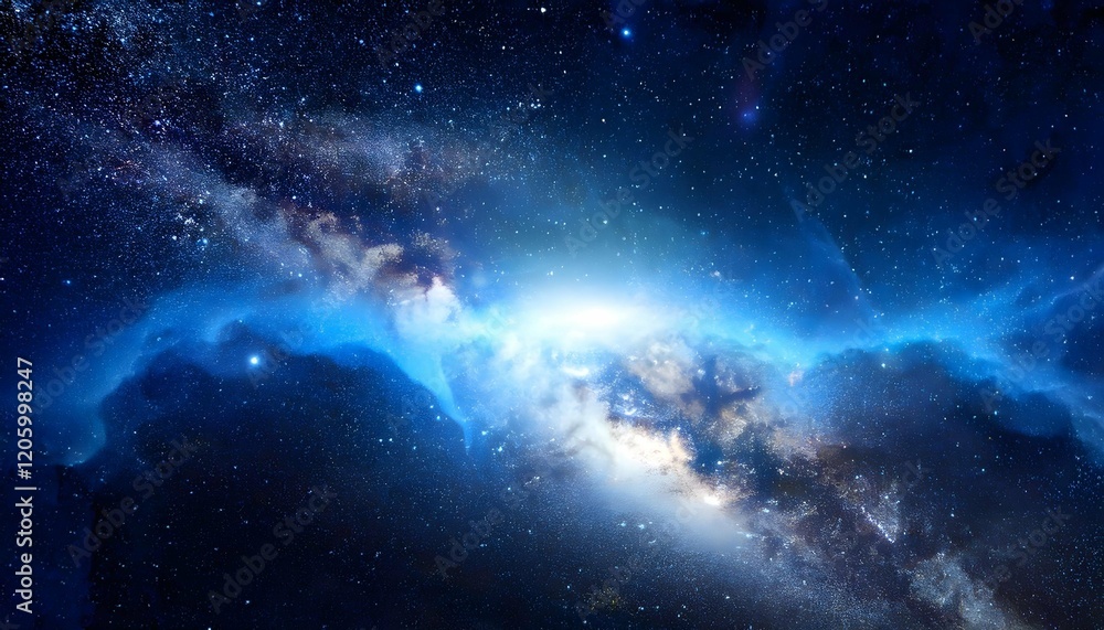 Fototapeta premium ancient gas nebula many stars galaxy far away out space 