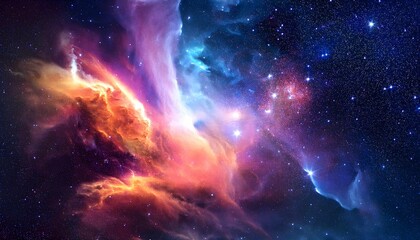Tableau sur verre  ancient gas nebula many stars galaxy far away out space   © teerapol