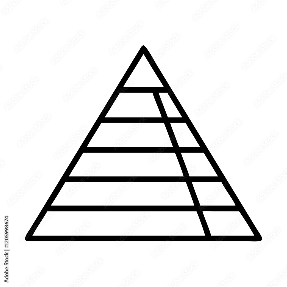 pyramid icon, pyramid line art - simple line art of pyramid, perfect for pyramid logos and icons pyramid icon, pyramid line art - simple line art of pyramid, perfect for pyramid logos and icons