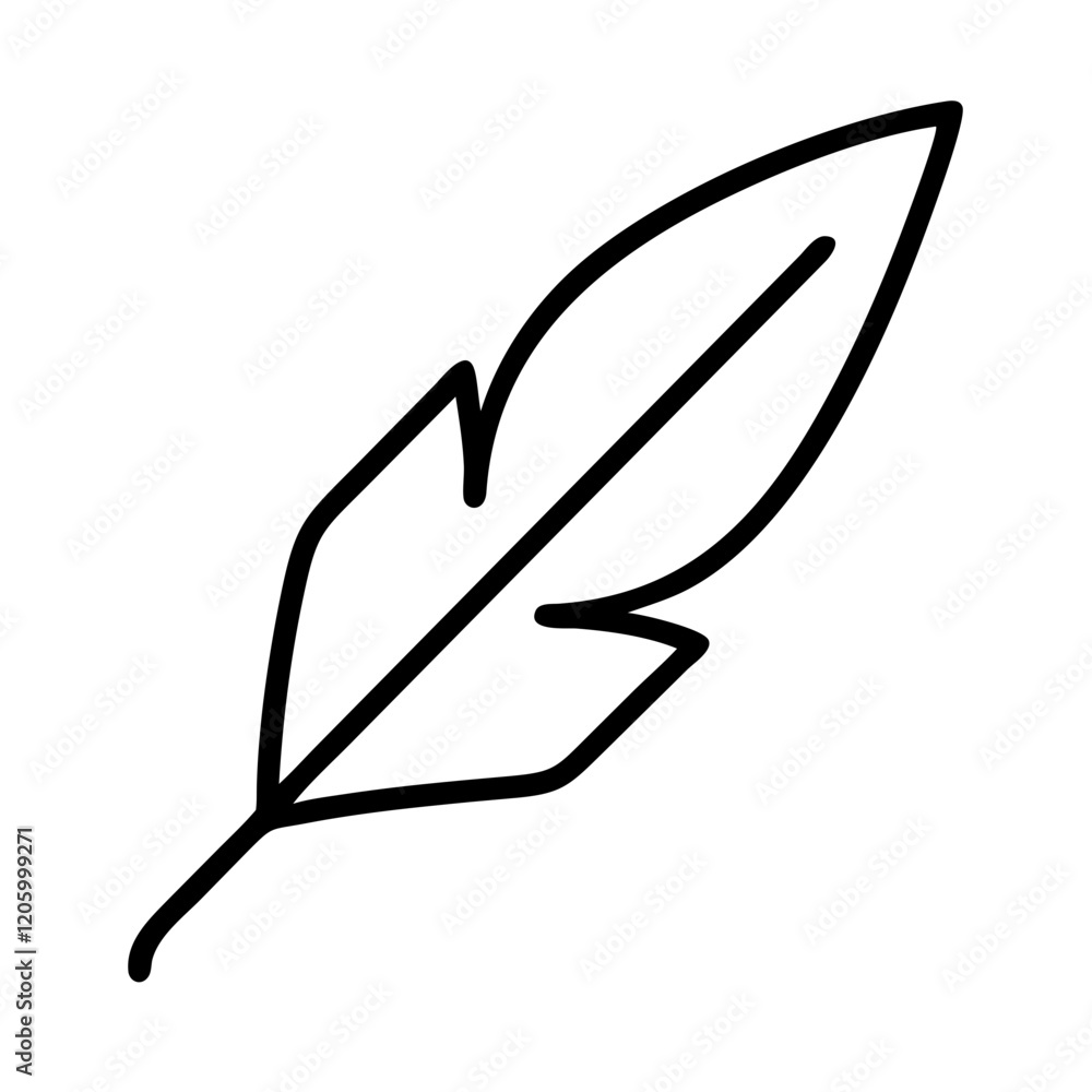quill icon, quill line art - simple line art of quill, perfect for quill logos and icons quill icon, quill line art - simple line art of quill, perfect for quill logos and icons