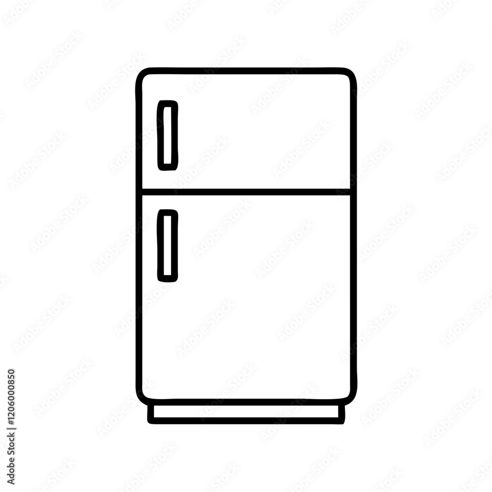 refrigerator icon, refrigerator line art - simple line art of refrigerator, perfect for refrigerator logos and icons refrigerator icon, refrigerator line art - simple line art of refrigerator, perfect for refrigerator logos and icons