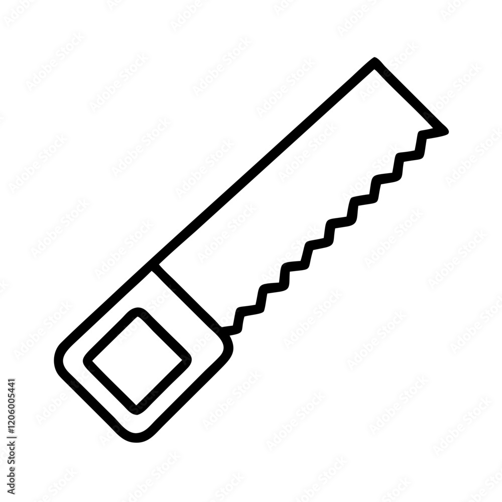 saw icon, saw line art - simple line art of saw, perfect for saw logos and icons saw icon, saw line art - simple line art of saw, perfect for saw logos and icons