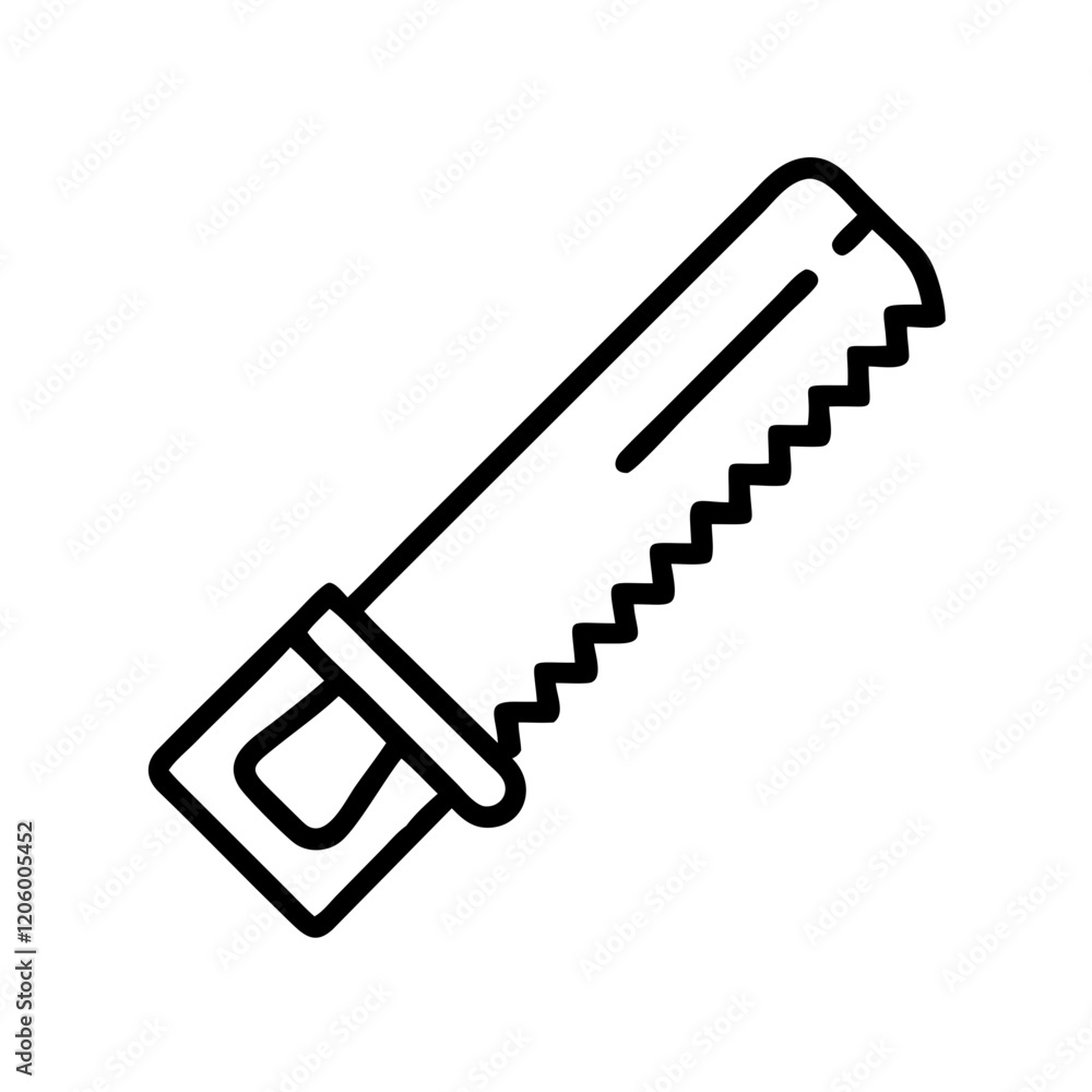 saw icon, saw line art - simple line art of saw, perfect for saw logos and icons saw icon, saw line art - simple line art of saw, perfect for saw logos and icons