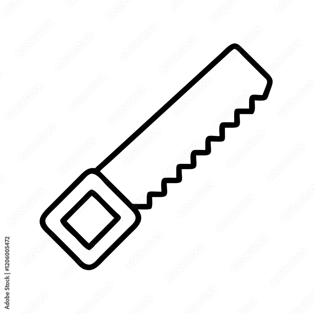 saw icon, saw line art - simple line art of saw, perfect for saw logos and icons saw icon, saw line art - simple line art of saw, perfect for saw logos and icons