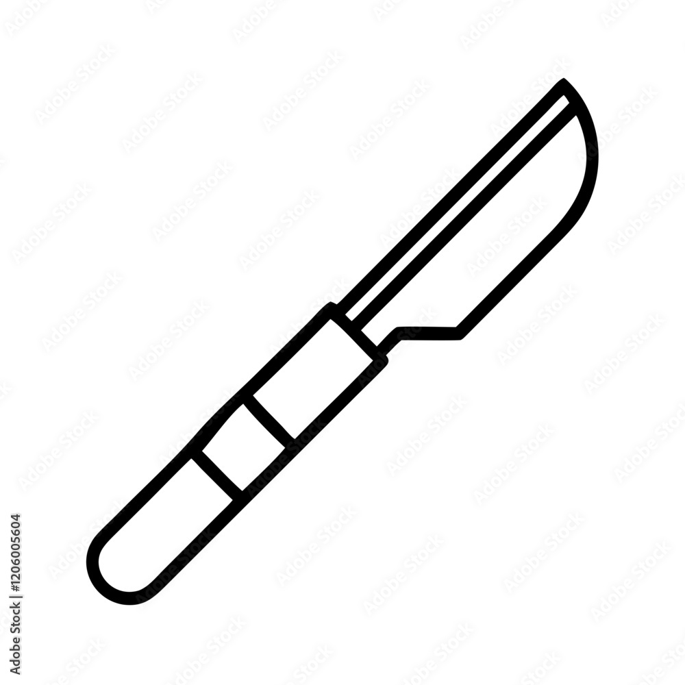 scalpel icon, scalpel line art - simple line art of scalpel, perfect for scalpel logos and icons scalpel icon, scalpel line art - simple line art of scalpel, perfect for scalpel logos and icons