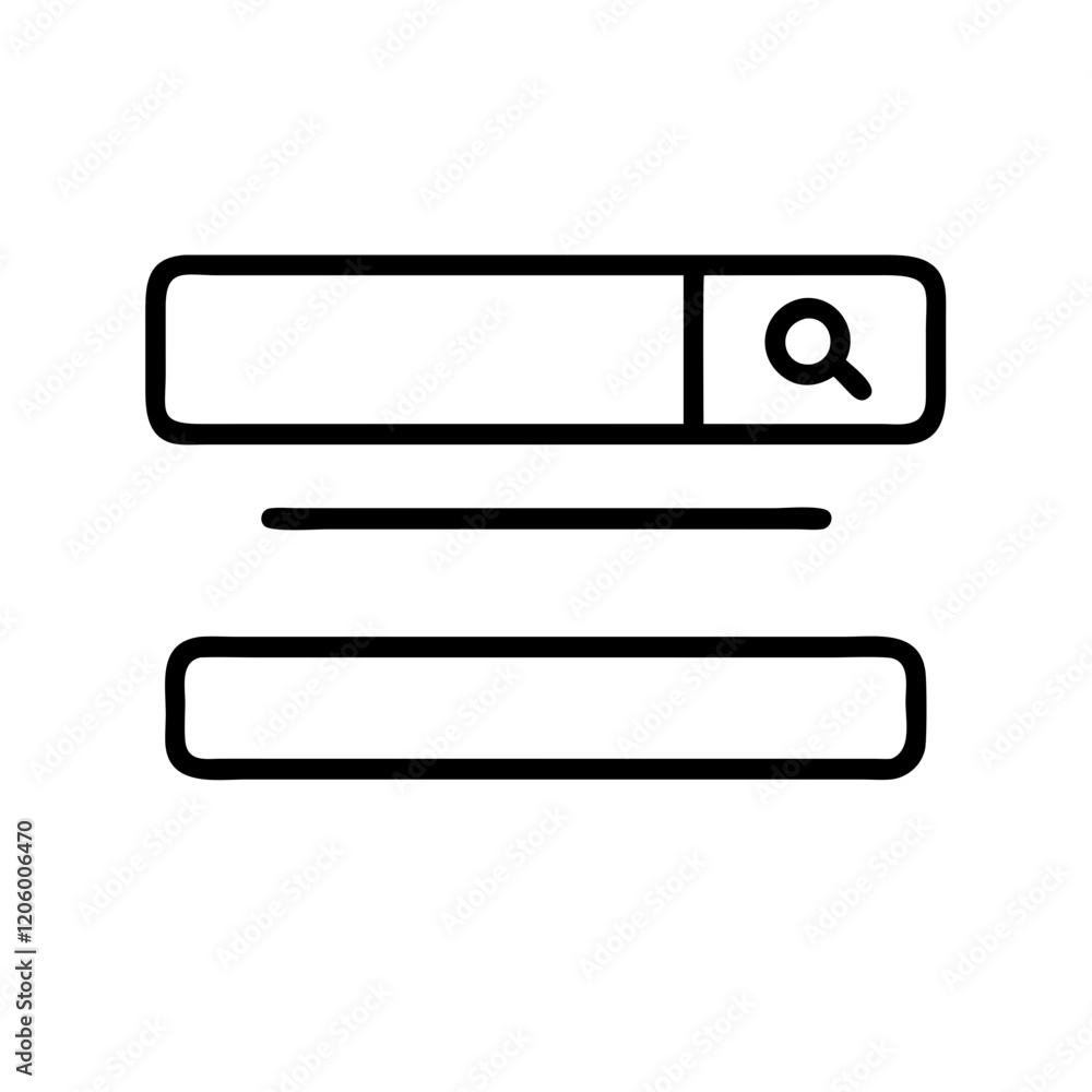 search bar icon, search bar line art - simple line art of search bar, perfect for search bar logos and icons search bar icon, search bar line art - simple line art of search bar, perfect for search bar logos and icons