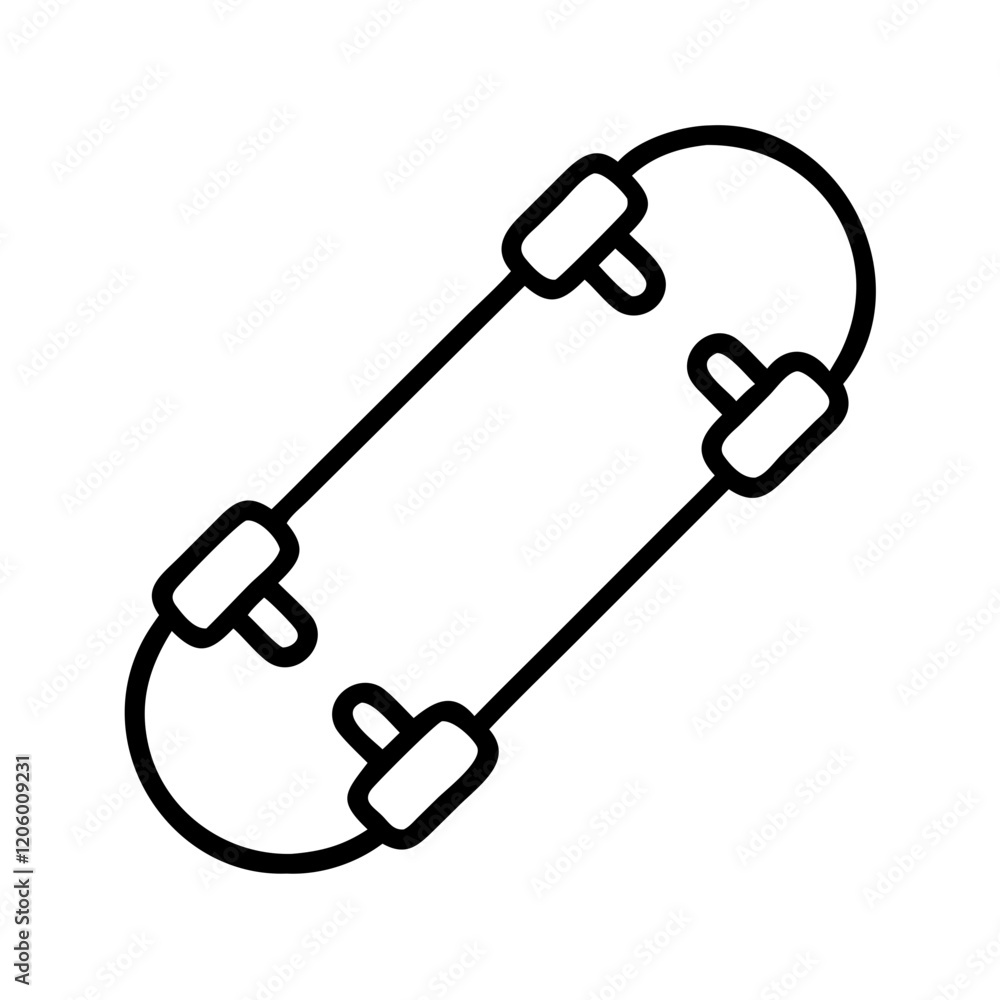 skateboard icon, skateboard line art - simple line art of skateboard, perfect for skateboard logos and icons skateboard icon, skateboard line art - simple line art of skateboard, perfect for skateboard logos and icons